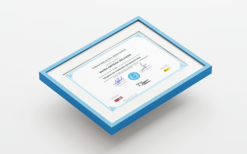 Diploma del Curso de Atención Sociosanitaria en el Domicilio Online